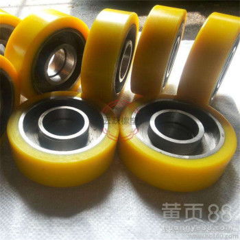 【聚氨酯包膠輪耐磨鋁芯掛膠包膠型號(hào)全傳送掛膠輪包膠輪翻新】-